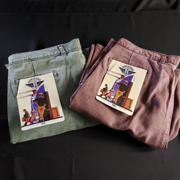 Dockers Other - Docker’s Bundle Of‎ 2 Cotton Vintage Pants Men’s 40x32